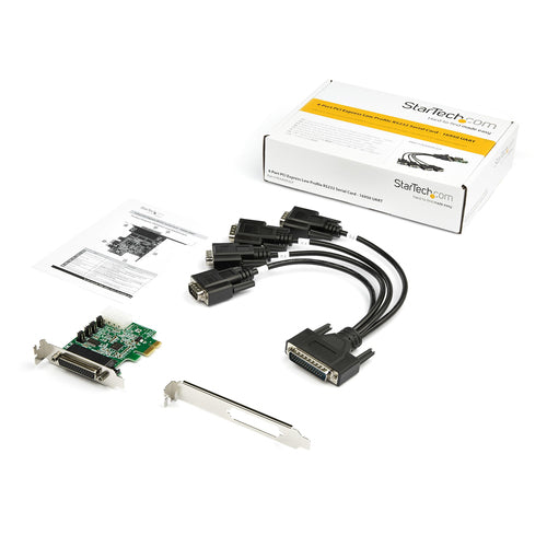 4 PORT PCI EXPRESS RS232 SERIAL ADAPTER CARD PCIE TO SERIAL DB9