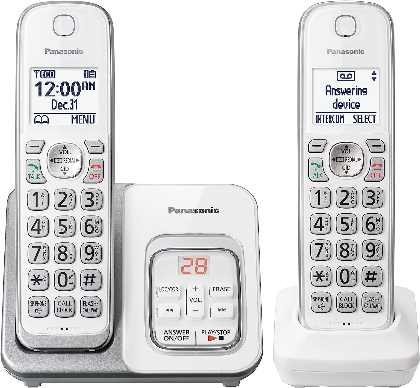 2HS Cordless Telephone in White- ITAD