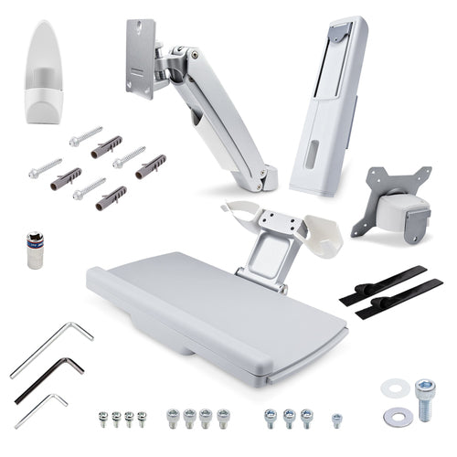 WALL MOUNT WORKSTATION VESA - ERGONOMIC WALL MOUNT STANDING DESK