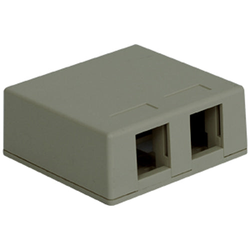 IC107SB2GY SURFACE BOX 2PT GRAY