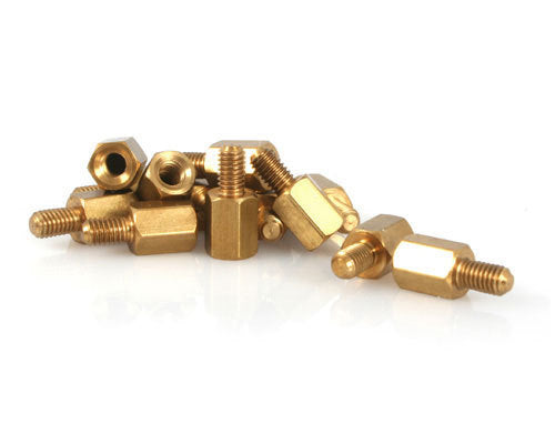 15 PACK 6-32 BRASS MOTHERBOARD STANDOFFS FOR ATX COMPUTER CASE
