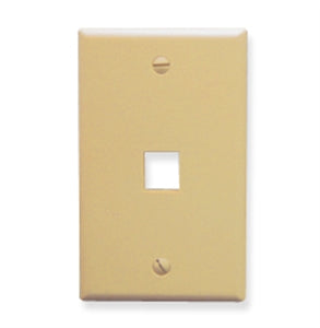 FACEPLATE- OVERSIZED- 1-PORT- IVORY