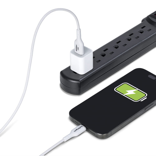 10FT WHITE USB-A TO USB-C CABLE CHARGER CORD USB 2.0 DATA TRANSFER