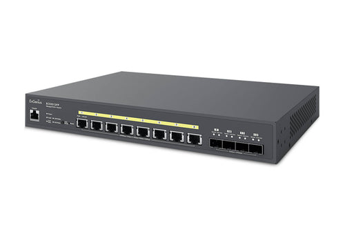 ENGENIUS CLOUD ECS5512FP 10-GIG 8PORT POE++ SWITCH 4 SFP+ PORTS