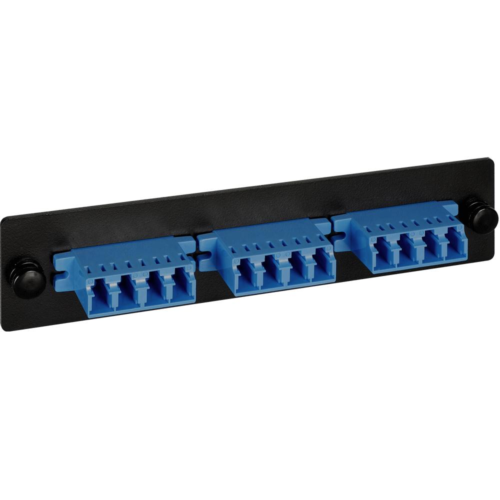 LGX ADAPTER PANEL- 3 QUAD LC-12F-BLUE-SM