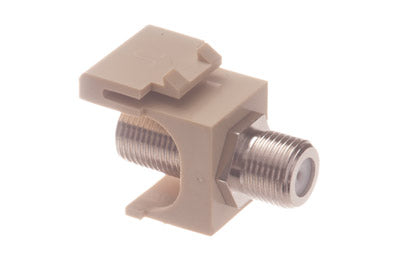 MODULE- F-TYPE- NICKEL PLATED- IVORY