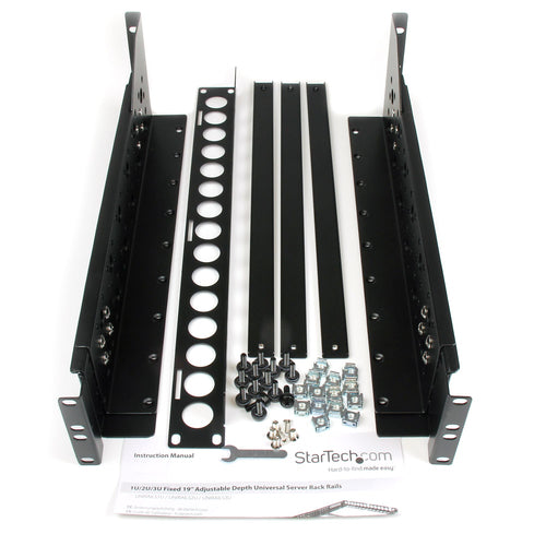UNIVERSAL SERVER RACK RAILS 3U ADJUSTABLE NETWORK RACK MOUNT RAILS