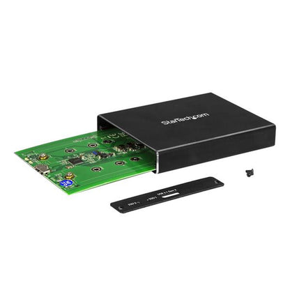 M.2 SSD ENCLOSURE WITH RAID DUAL USB TO SATA M.2 SSD PORTABLE