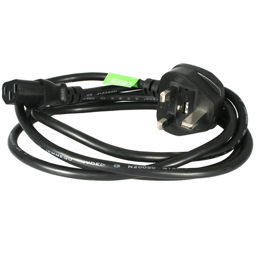 6FT UK COMPUTER POWER CORD BS 1363 TO C13 AC MONITOR POWER CABLE (PXT101UK)