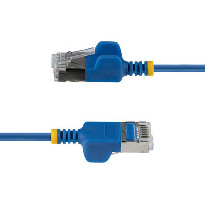 ULTRA SLIM CAT6A CABLE BLUE SLIM RJ45 FTP PATCH CABLE