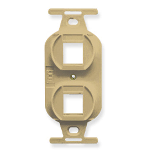 INSERT- ELECTRICAL- 2-PORT- IVORY