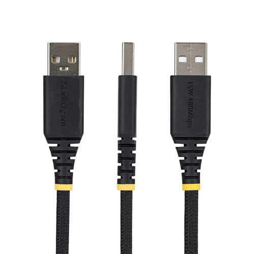 6IN USB-A TO USB-C CABLE BRAIDED USB 2.0 CHARGER CORD (USB2AC6INBR)
