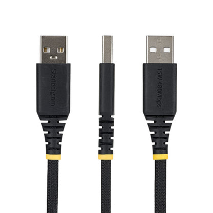 6IN USB-A TO USB-C CABLE BRAIDED USB 2.0 CHARGER CORD (USB2AC6INBR)