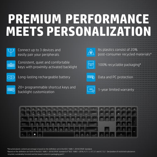 HP 975 DUAL-MODE WL KEYBOARD (3Z726AA#ABA)