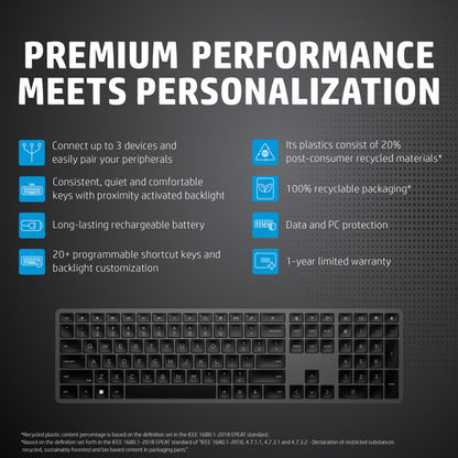 HP 975 DUAL-MODE WL KEYBOARD (3Z726AA#ABA)