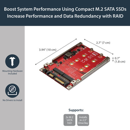 DUAL M.2 TO SATA ADAPTER RAID M2 SATA TO SATA III SSD CONVERTER