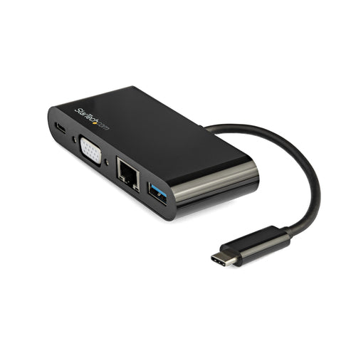 USB C MULTIPORT ADAPTER 60W PD VGA MINI DOCK W/ POWER DELIVERY