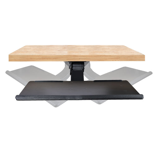 ADJUSTABLE UNDER DESK KEYBOARD TRAY ERGONOMIC DESK MOUNT TRAY