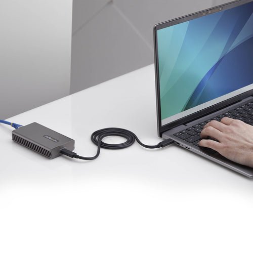 USB4 TO ETHERNET ADAPTER 10GBE TB3 COMPATIBLE 0.5M USB4 CABLE