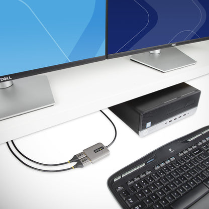 2-PORT DISPLAYPORT MST HUB DUAL-MONITOR ADAPTER WINDOWS