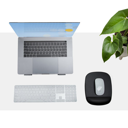 MOUSE PAD WITH WRIST SUPPORT ERGONOMIC PADDED HAND SUPPORT PAD