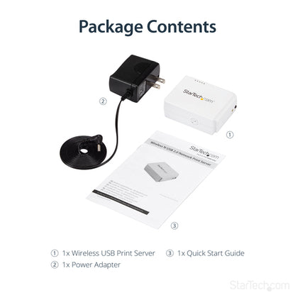 WIRELESS PRINT SERVER 1 PORT USB WIFI NETWORK PRINT SERVER