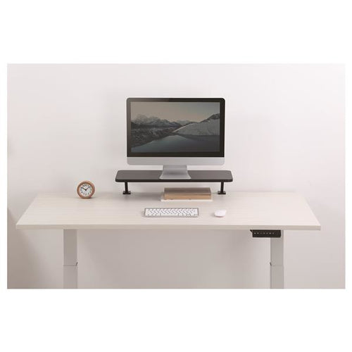 CLAMP ON MONITOR RISER SHELF ELEVATED COMPUTER MONITOR PLATFORM