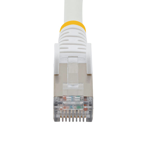 CAT6A ETHERNET CABLE - WHITE 10GBE S/FTP LSZH 100W POE