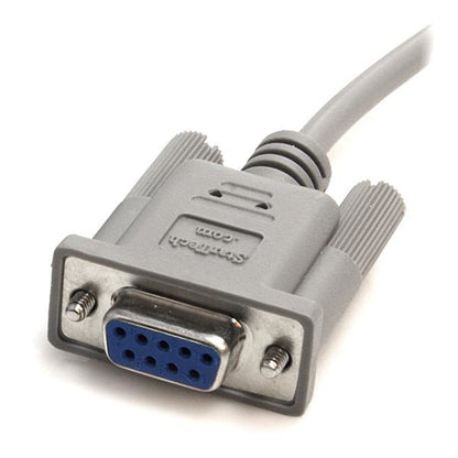 10FT CROSSWIRED RS232 SERIAL DB 9 NULL MODEM CABLE F/F
