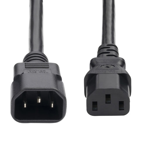 6FT POWER EXTENSION CORD IEC 60320 C14 TO C13 13A 250V