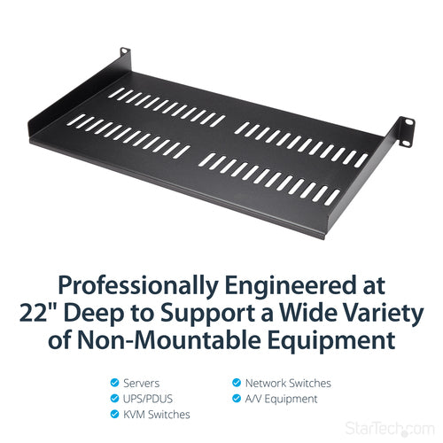 1U SERVER RACK SHELF UNIVERSAL CANTILEVER RACK MOUNT TRAY