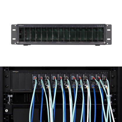 15-SLOT MEDIA CONVERTER CHASSIS UNMANAGED 19IN RACKMOUNT TAA