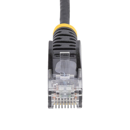 SLIM CAT6 CABLE BLACK LSZH SLIM SNAGLESS RJ45 UTP PATCH CABLE
