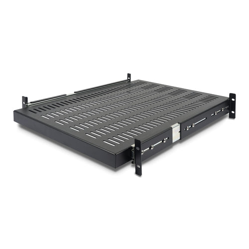 2U SERVER RACK SHELF SLIDING VENTED HEAVY DUTY RACK MOUNT SHELF (UNISLDSHF19)
