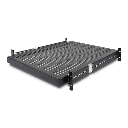 2U SERVER RACK SHELF SLIDING VENTED HEAVY DUTY RACK MOUNT SHELF (UNISLDSHF19)