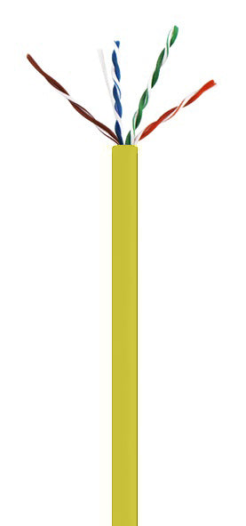 CAT6 550MHz NO SPLINE YELLOW