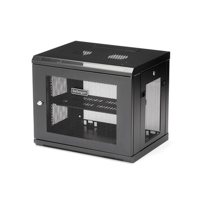 WALL MOUNT NETWORK SWITCH CABINET 9U SERVER RACK ENCLOSURE