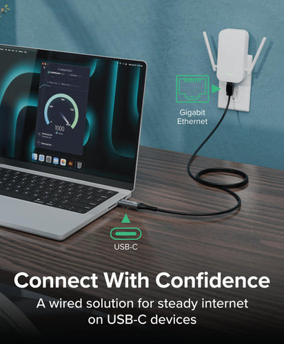USB-C GIGABIT ETHERNET CABLE 2M (6FT)