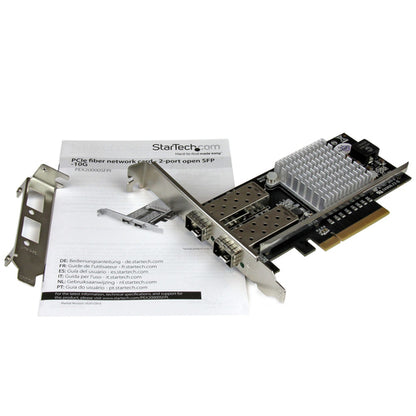 2 PORT 10GB SFP+ NETWORK CARD 10GBIT PCIE NIC FIBER ADAPTER INTEL