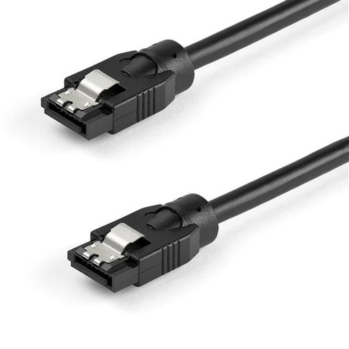 0.3 M ROUND SATA CABLE 6GBS CORD LATCHING CONNECTORS