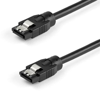 0.3 M ROUND SATA CABLE 6GBS CORD LATCHING CONNECTORS