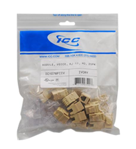 MODULE, VOICE, RJ-11, HD, 25PK, IV