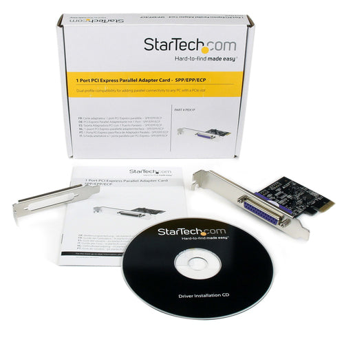 1 PORT PARALLEL PCIE CARD PCI EXPRESS TO DB25 ADAPTER CONTROLLER