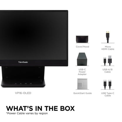 15.6 PORTABLE 1080P OLED MONITOR WITH 60W USB-CMINI-HDMI