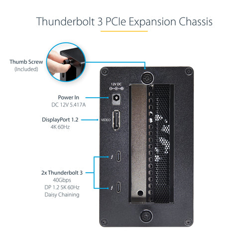 THUNDERBOLT 3 PCIE EXPANSION CHASSIS TB3 PCIE X16 CARD ENCLOSURE
