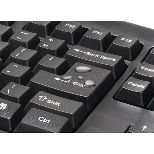 WL PRO FIT SPILL-PROOF KEYB BLK FOR PC LAPTOPS MAC W7/8/8.1/XP