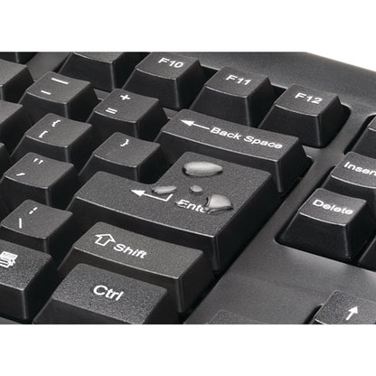 WL PRO FIT SPILL-PROOF KEYB BLK FOR PC LAPTOPS MAC W7/8/8.1/XP