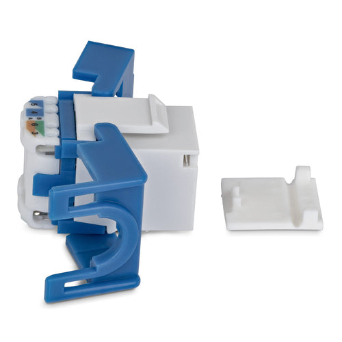 CAT6 UTP KEYSTONE JACK 24-PACK 180-DEGREE TOOLLESS WHITE