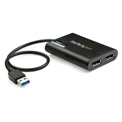 USB TO DUAL DISPLAYPORT ADAPTER DUAL 4K EXTERNAL CONVERTER DONGLE