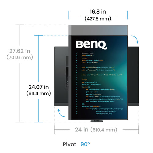 BENQ 4K 28IN IPS MONITOR 60HZ METALLIC GREY3840X25602WX2USB-C